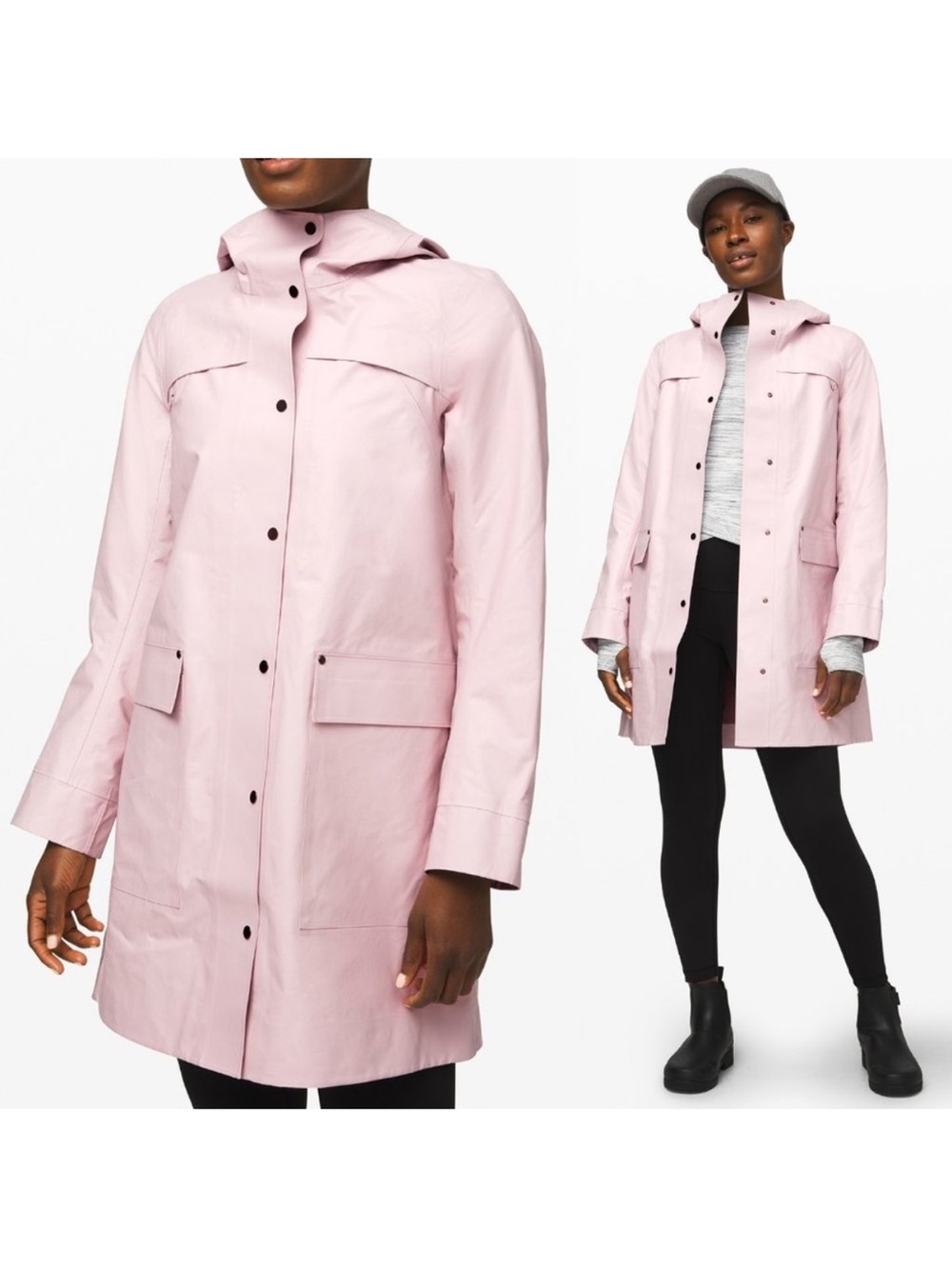 Lululemon Into the Drizzle Jacket Rain Pink $248 size 7